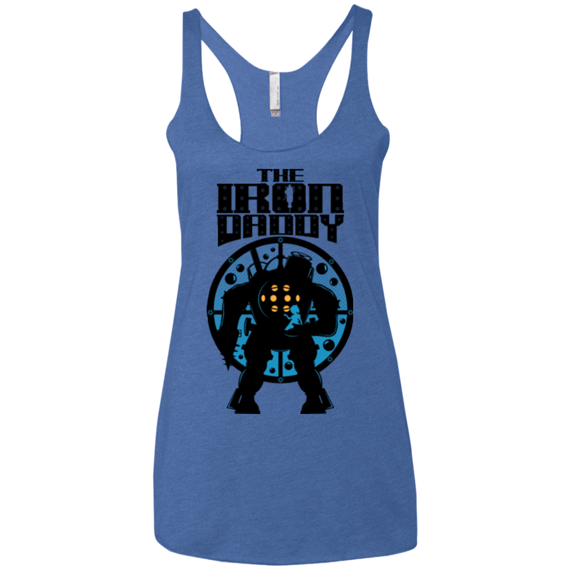 T-Shirts Vintage Royal / X-Small The Iron Daddy Women's Triblend Racerback Tank