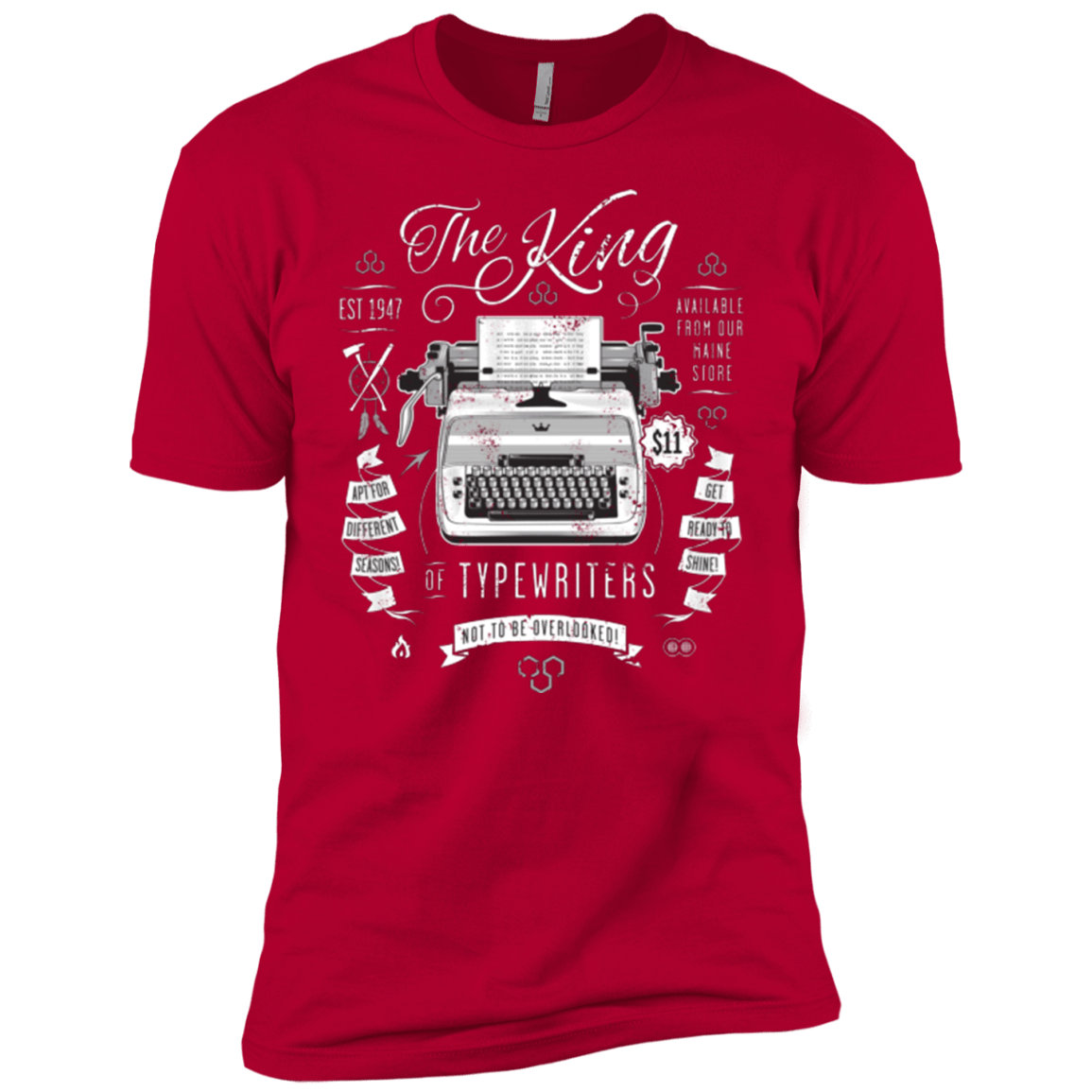T-Shirts Red / YXS The King of Typewriters Boys Premium T-Shirt