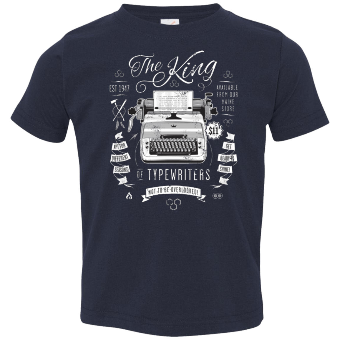 T-Shirts Navy / 2T The King of Typewriters Toddler Premium T-Shirt