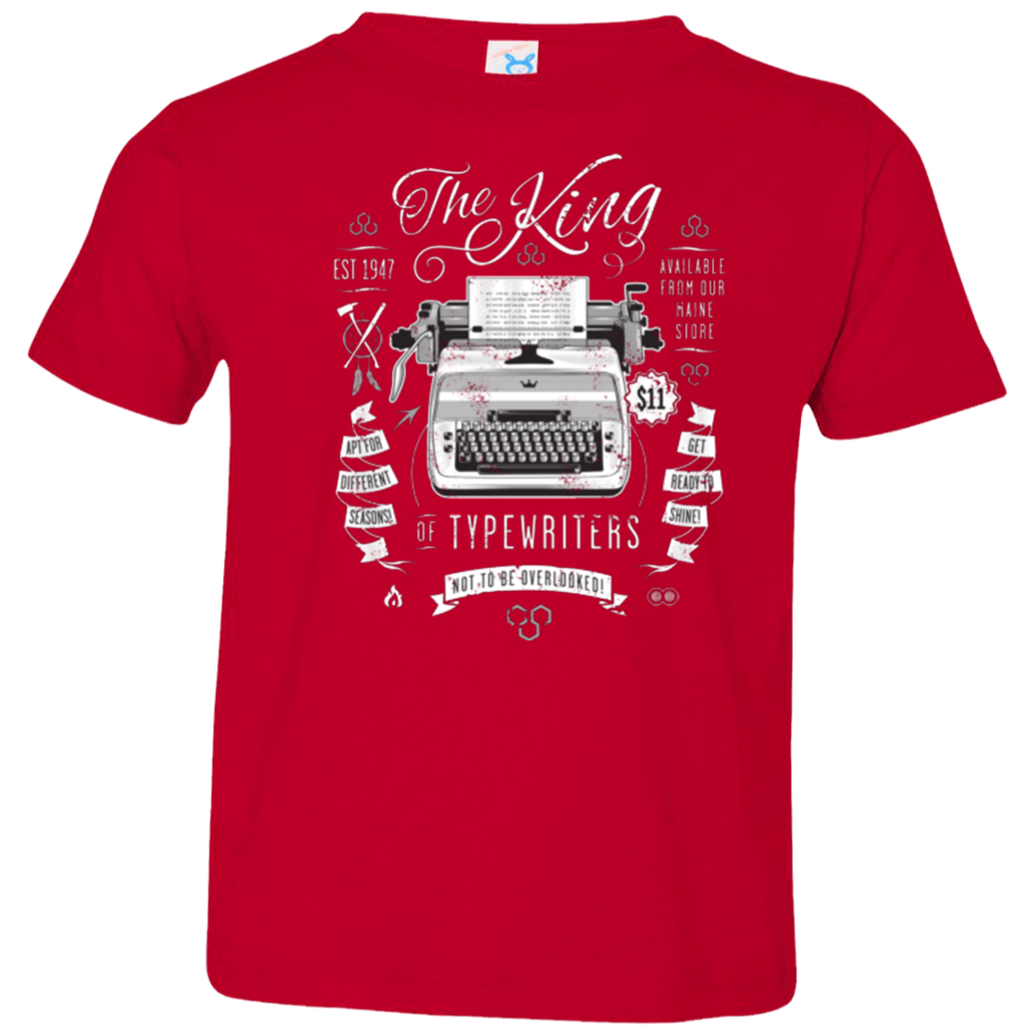 T-Shirts Red / 2T The King of Typewriters Toddler Premium T-Shirt