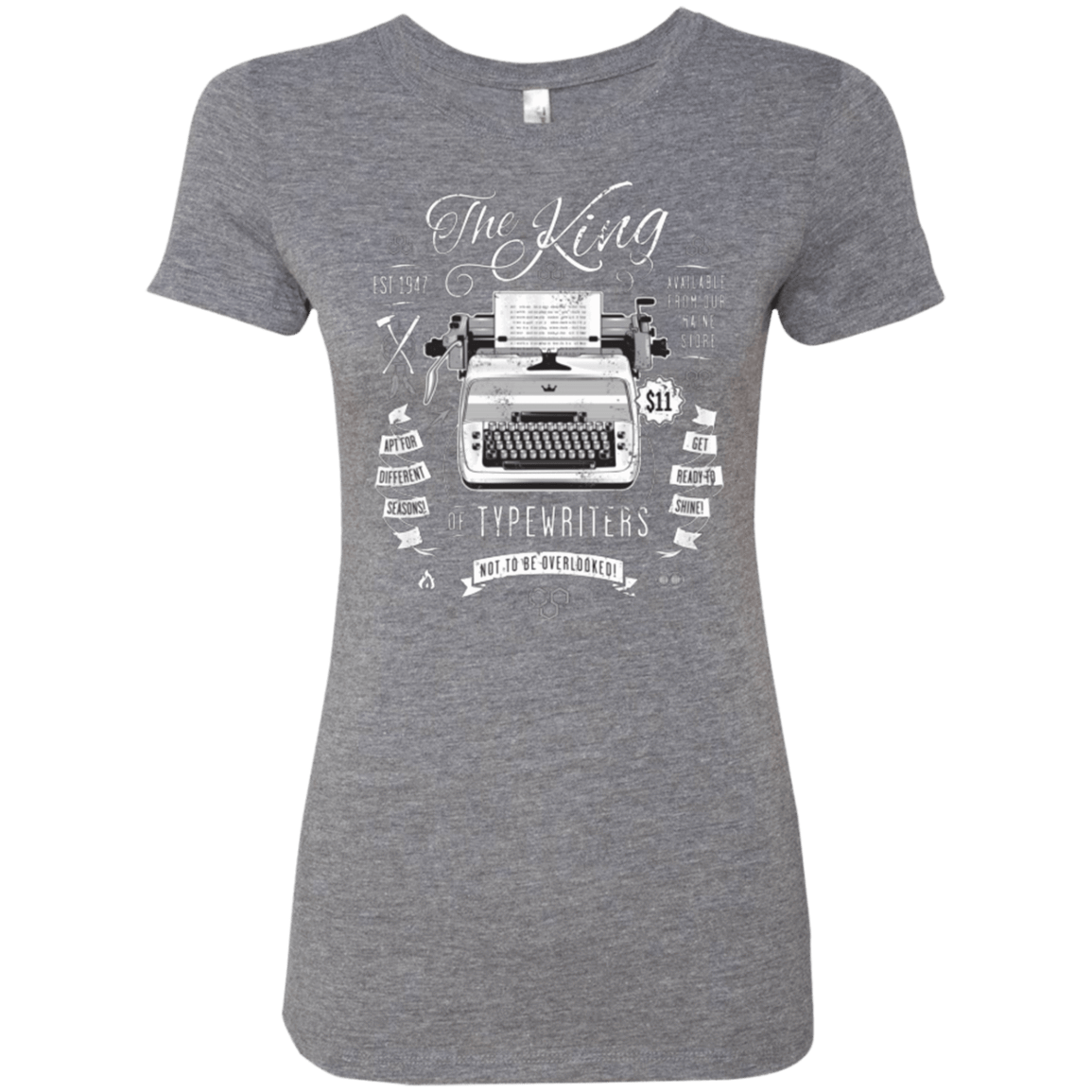 T-Shirts Premium Heather / Small The King of Typewriters Women's Triblend T-Shirt