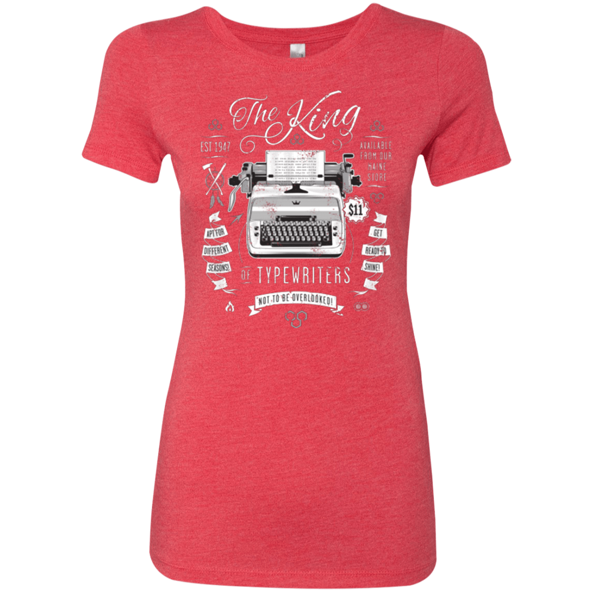 T-Shirts Vintage Red / Small The King of Typewriters Women's Triblend T-Shirt
