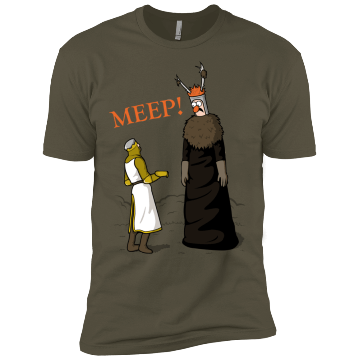T-Shirts Military Green / X-Small The Knight Who Says MEEP Men's Premium T-Shirt