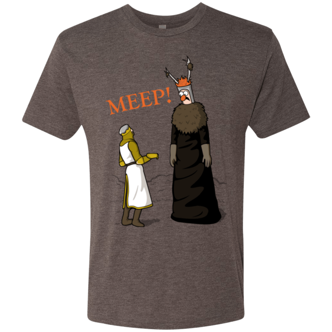 T-Shirts Macchiato / Small The Knight Who Says MEEP Men's Triblend T-Shirt