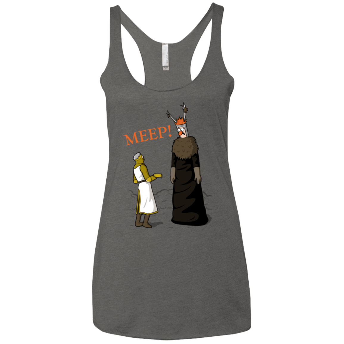 T-Shirts Premium Heather / X-Small The Knight Who Says MEEP Women's Triblend Racerback Tank