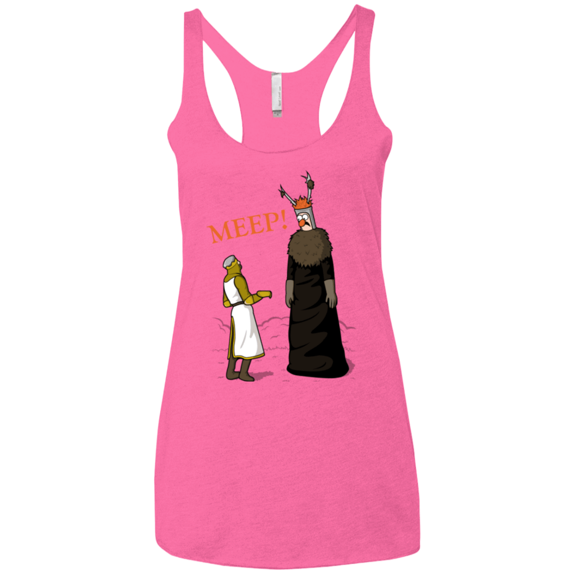 T-Shirts Vintage Pink / X-Small The Knight Who Says MEEP Women's Triblend Racerback Tank