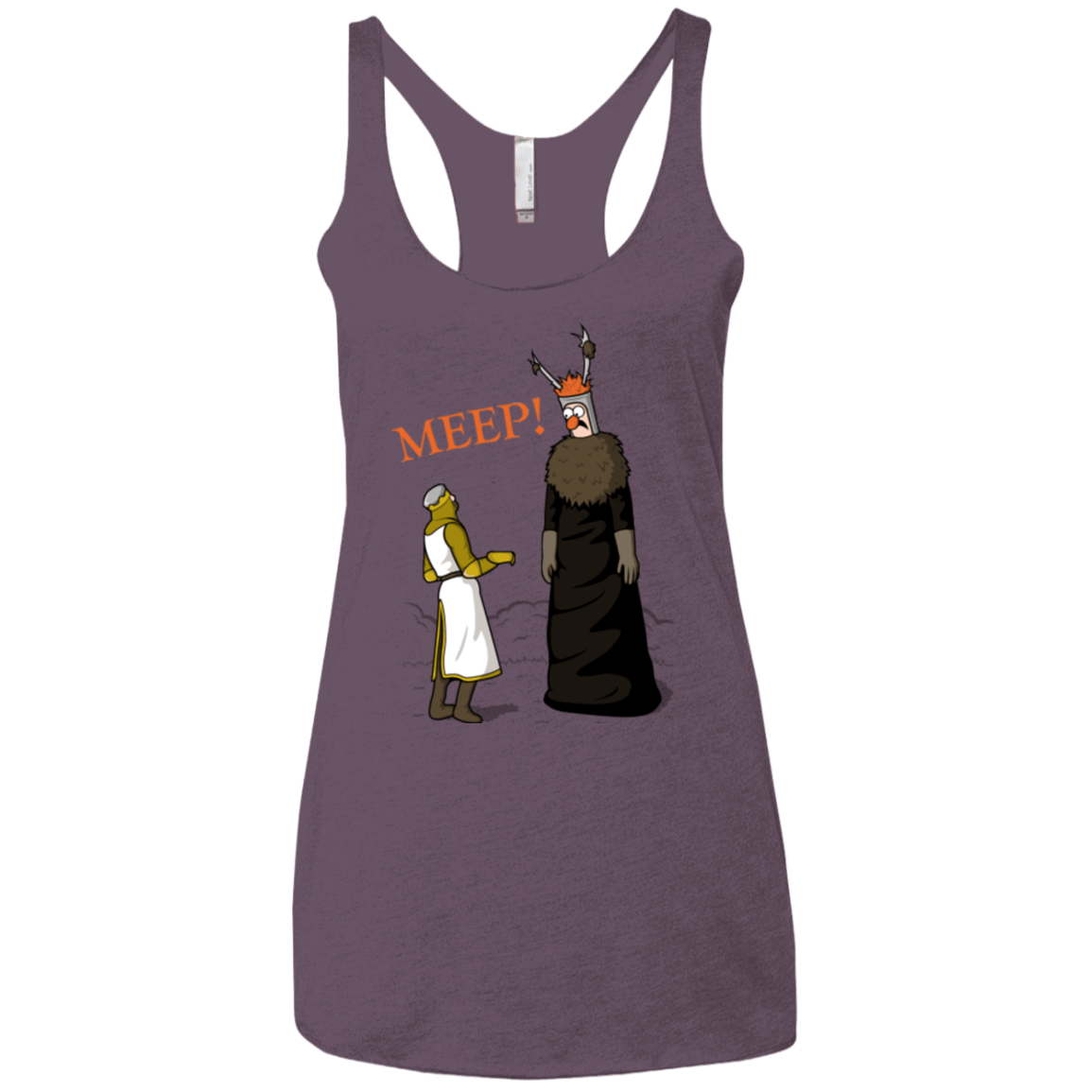 T-Shirts Vintage Purple / X-Small The Knight Who Says MEEP Women's Triblend Racerback Tank