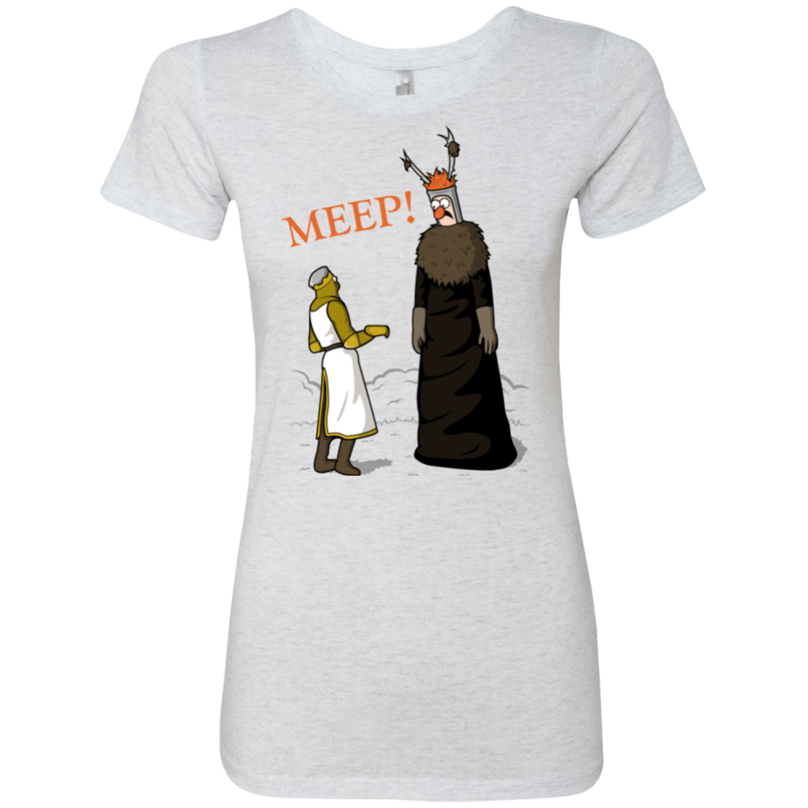 T-Shirts Heather White / Small The Knight Who Says MEEP Women's Triblend T-Shirt