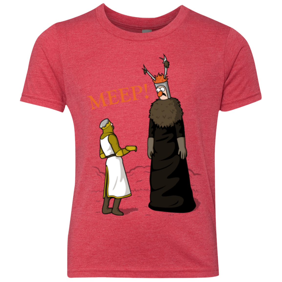 T-Shirts Vintage Red / YXS The Knight Who Says MEEP Youth Triblend T-Shirt