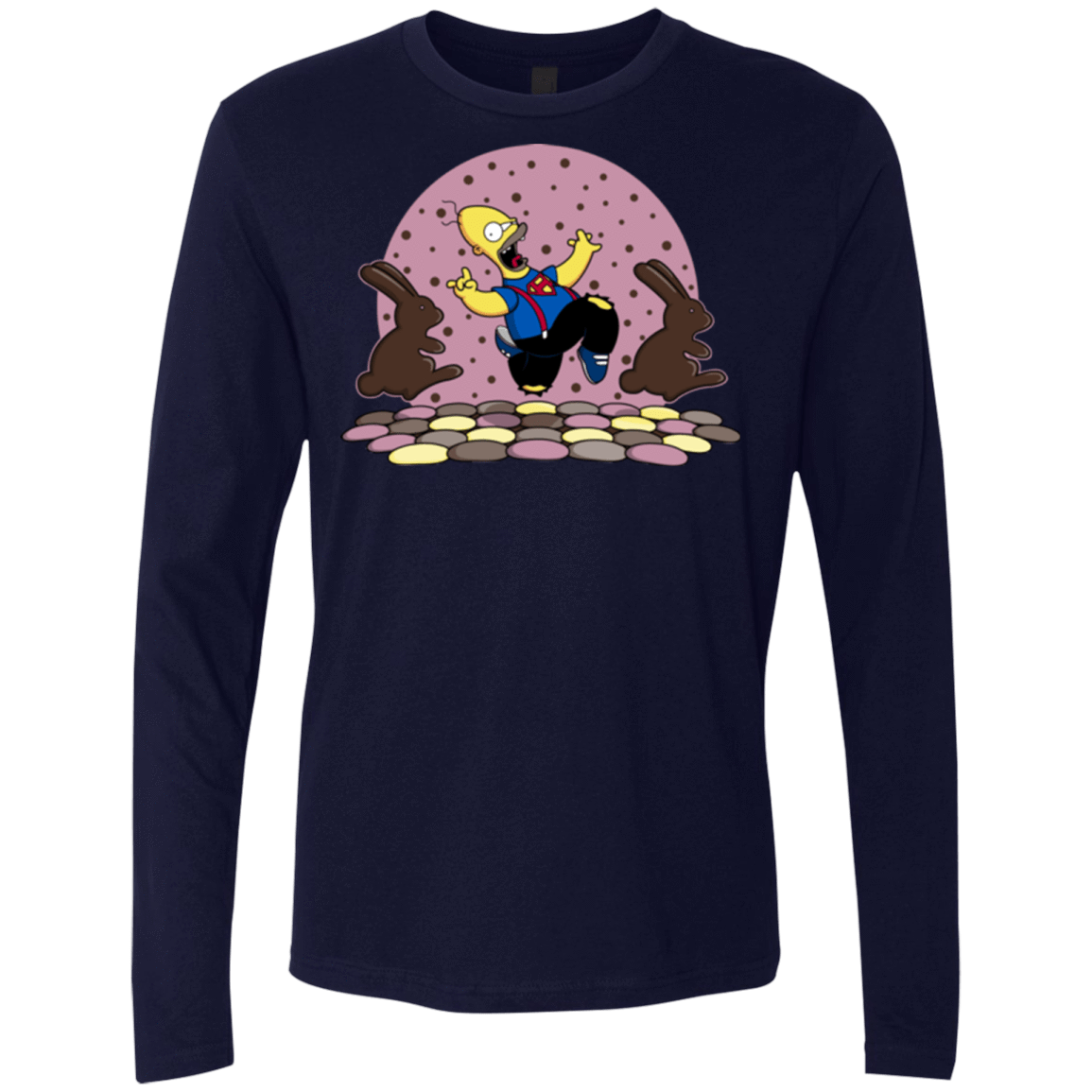T-Shirts Midnight Navy / Small The Land of Chocolate Men's Premium Long Sleeve