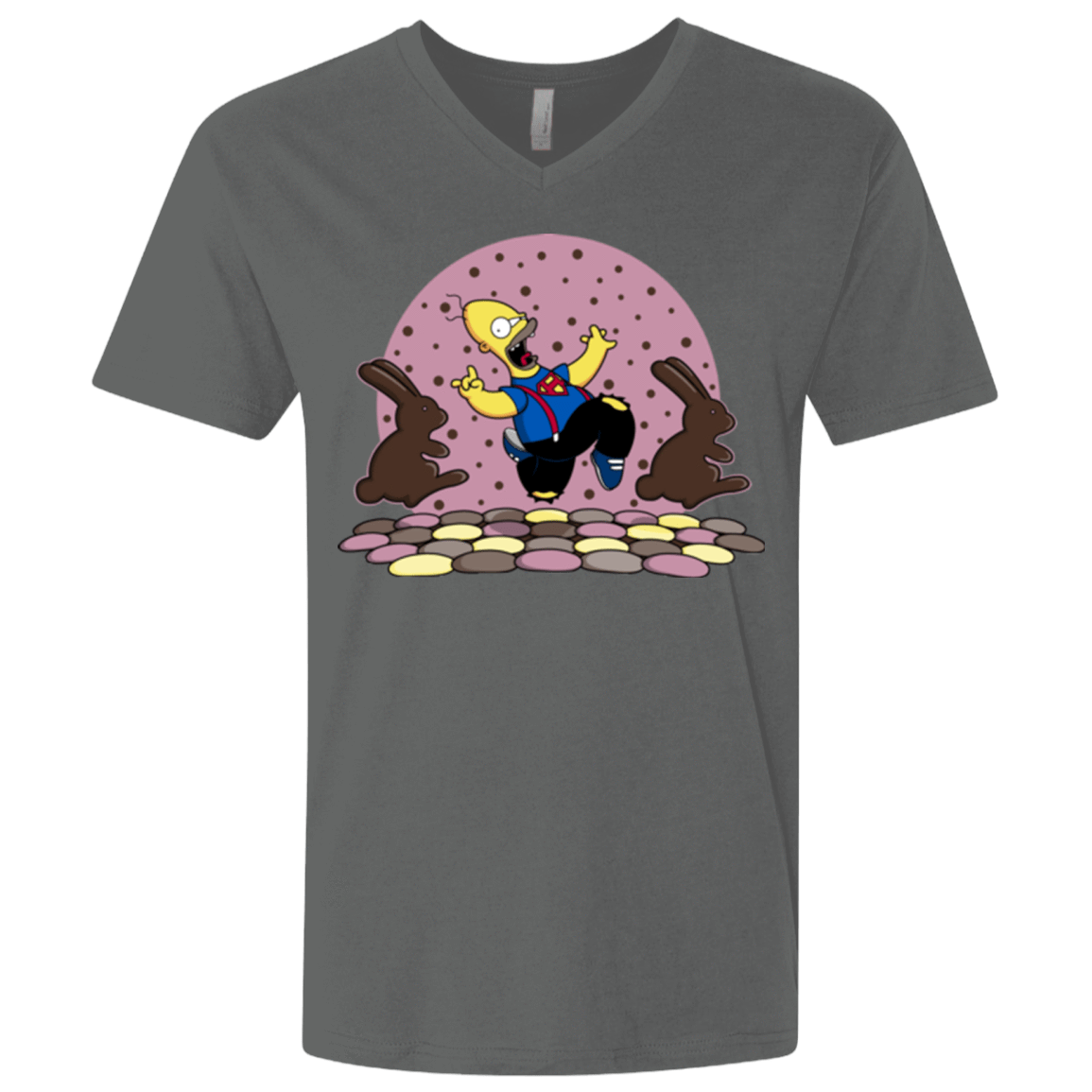 T-Shirts Heavy Metal / X-Small The Land of Chocolate Men's Premium V-Neck