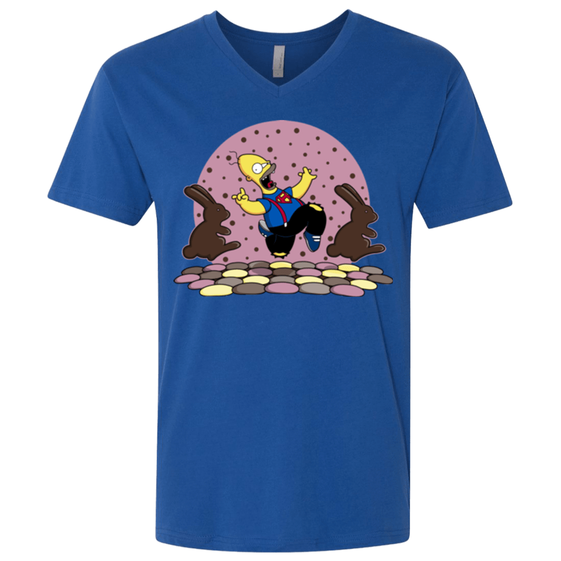 T-Shirts Royal / X-Small The Land of Chocolate Men's Premium V-Neck