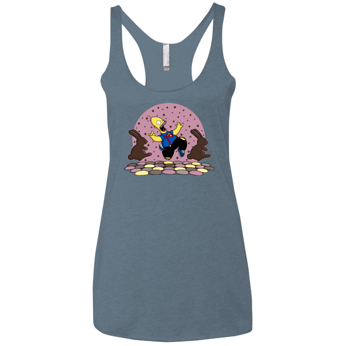 T-Shirts Indigo / X-Small The Land of Chocolate Women's Triblend Racerback Tank