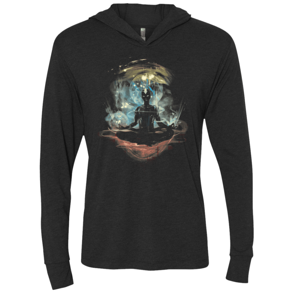 T-Shirts Vintage Black / X-Small The Last Space Bender Triblend Long Sleeve Hoodie Tee