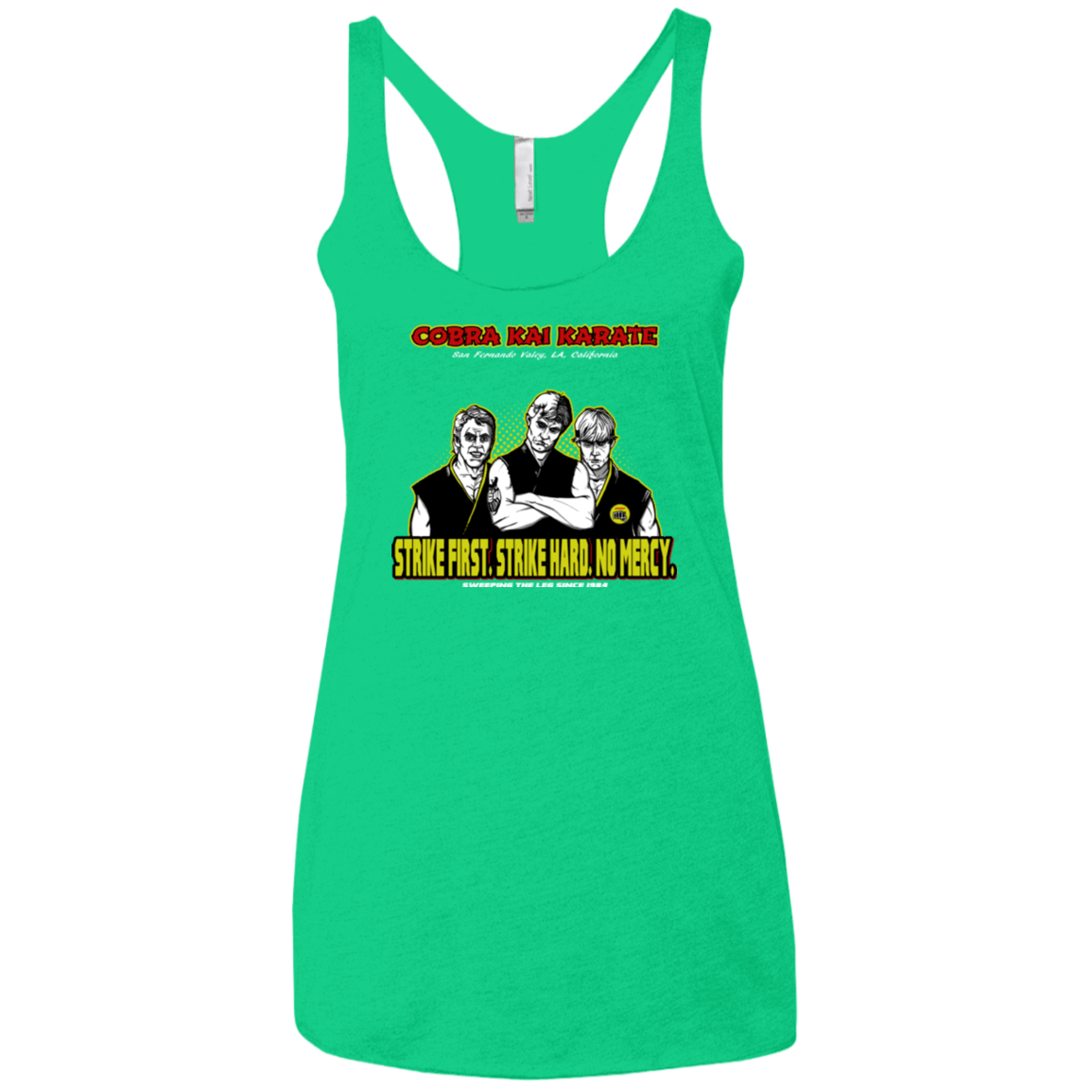 T-Shirts Envy / X-Small The Leg Sweepers Women's Triblend Racerback Tank