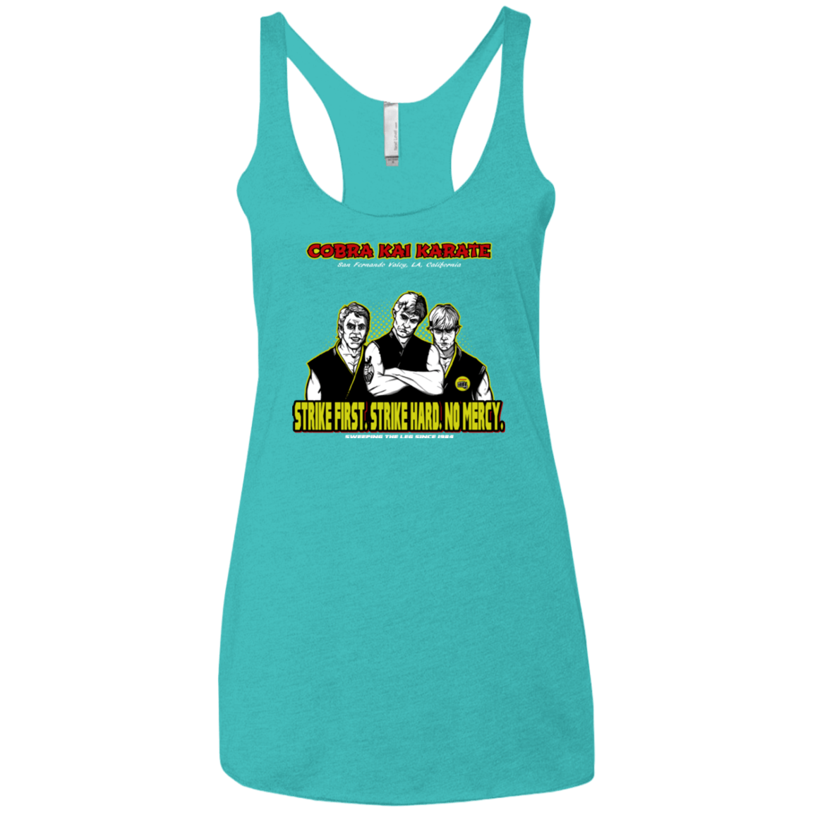 T-Shirts Tahiti Blue / X-Small The Leg Sweepers Women's Triblend Racerback Tank