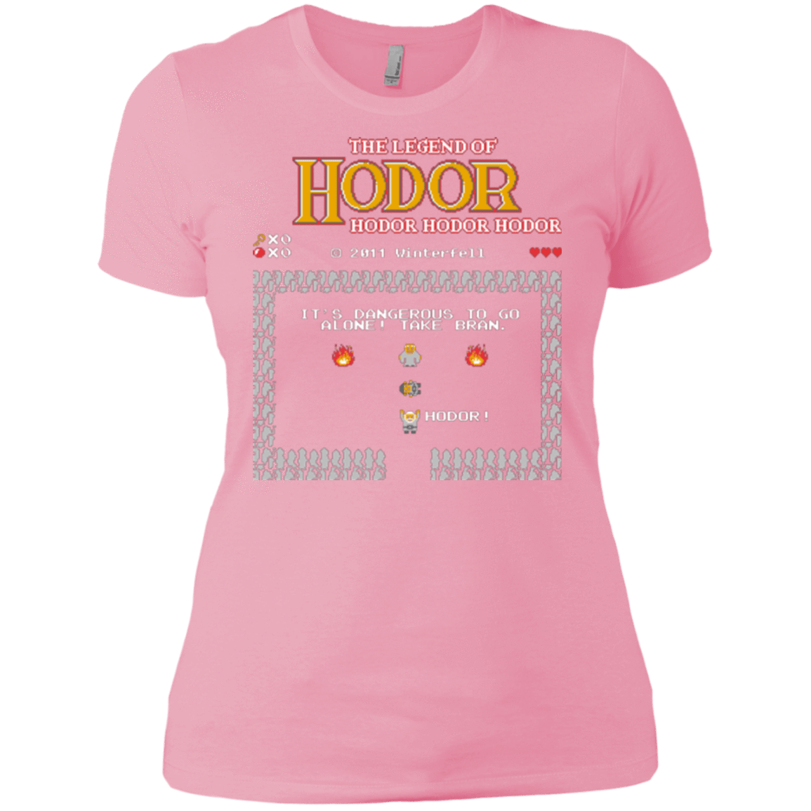 T-Shirts Light Pink / X-Small The Legend of Hodor Women's Premium T-Shirt