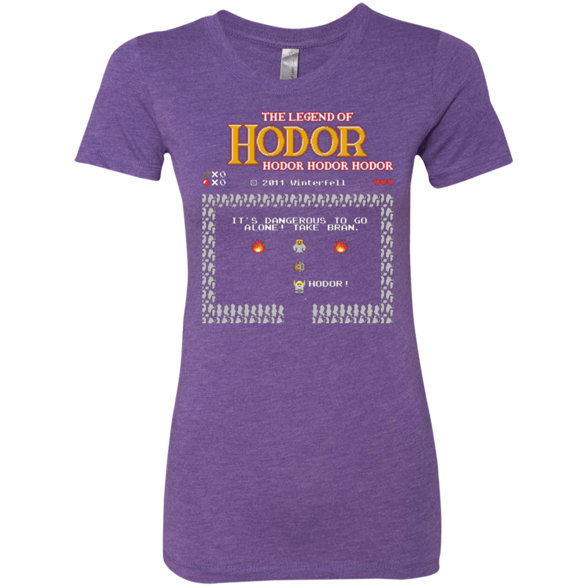 T-Shirts Purple Rush / Small The Legend of Hodor Women's Triblend T-Shirt