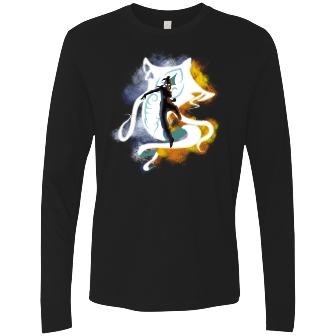 T-Shirts Black / Small The Legend Of Korra Avatar State Men's Premium Long Sleeve