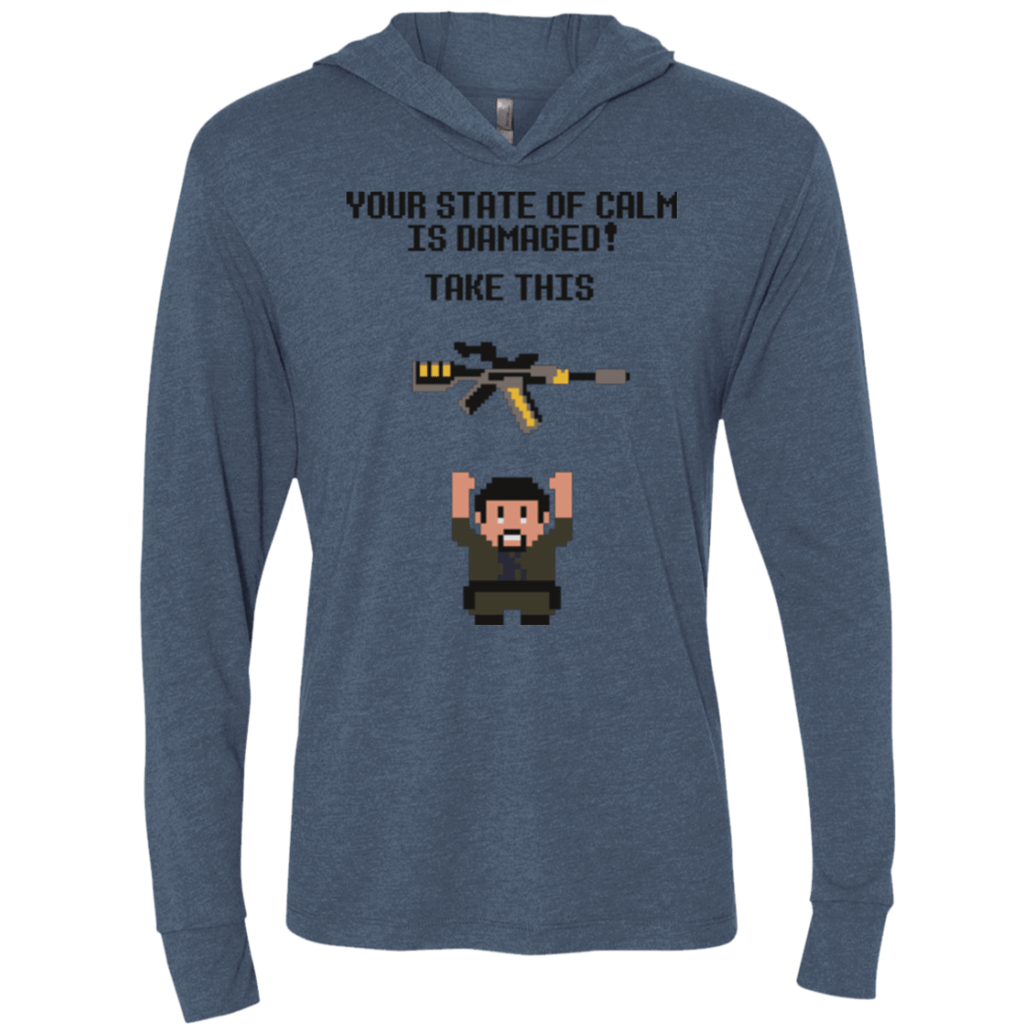 T-Shirts Indigo / X-Small The Legend of Vera Triblend Long Sleeve Hoodie Tee