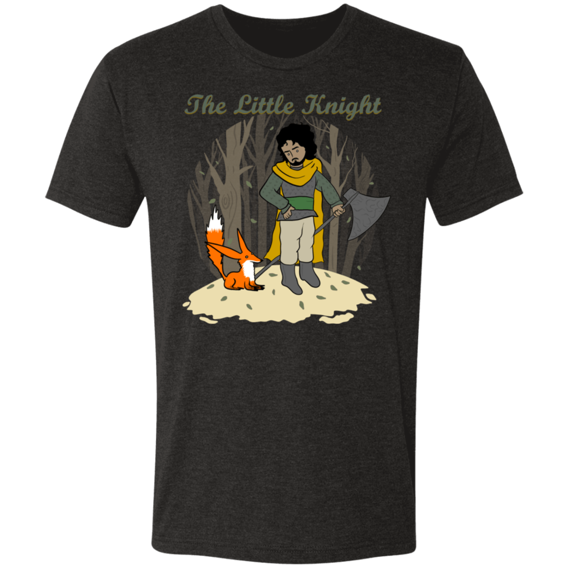 T-Shirts Vintage Black / S The Little Knight Men's Triblend T-Shirt