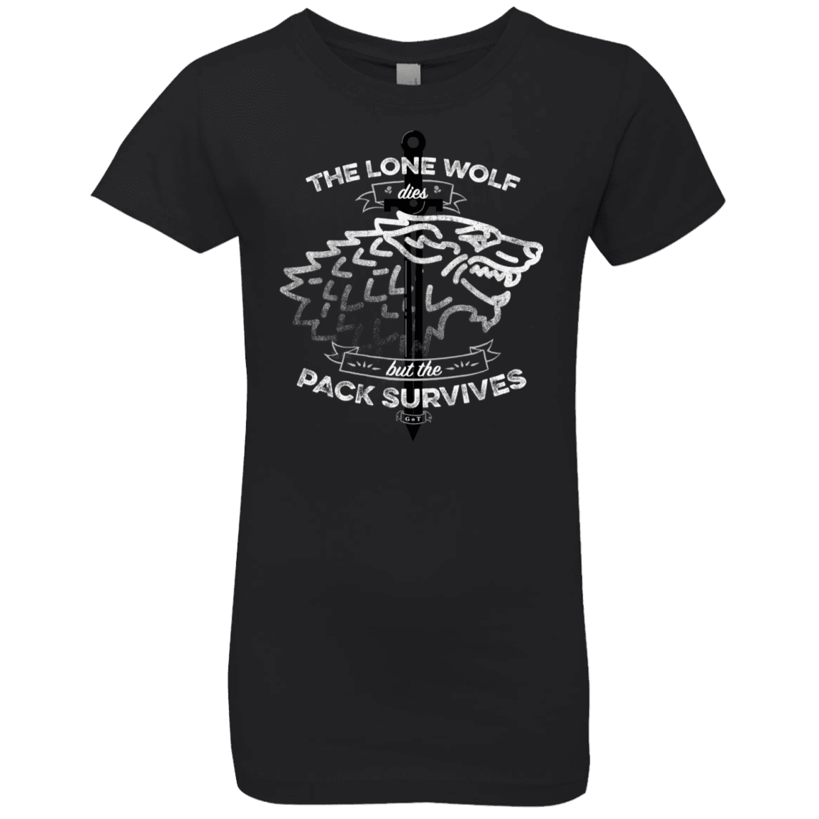 T-Shirts Black / YXS The Lone Wolf Girls Premium T-Shirt
