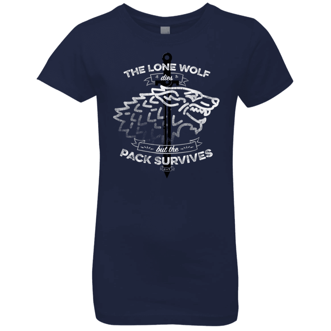T-Shirts Midnight Navy / YXS The Lone Wolf Girls Premium T-Shirt