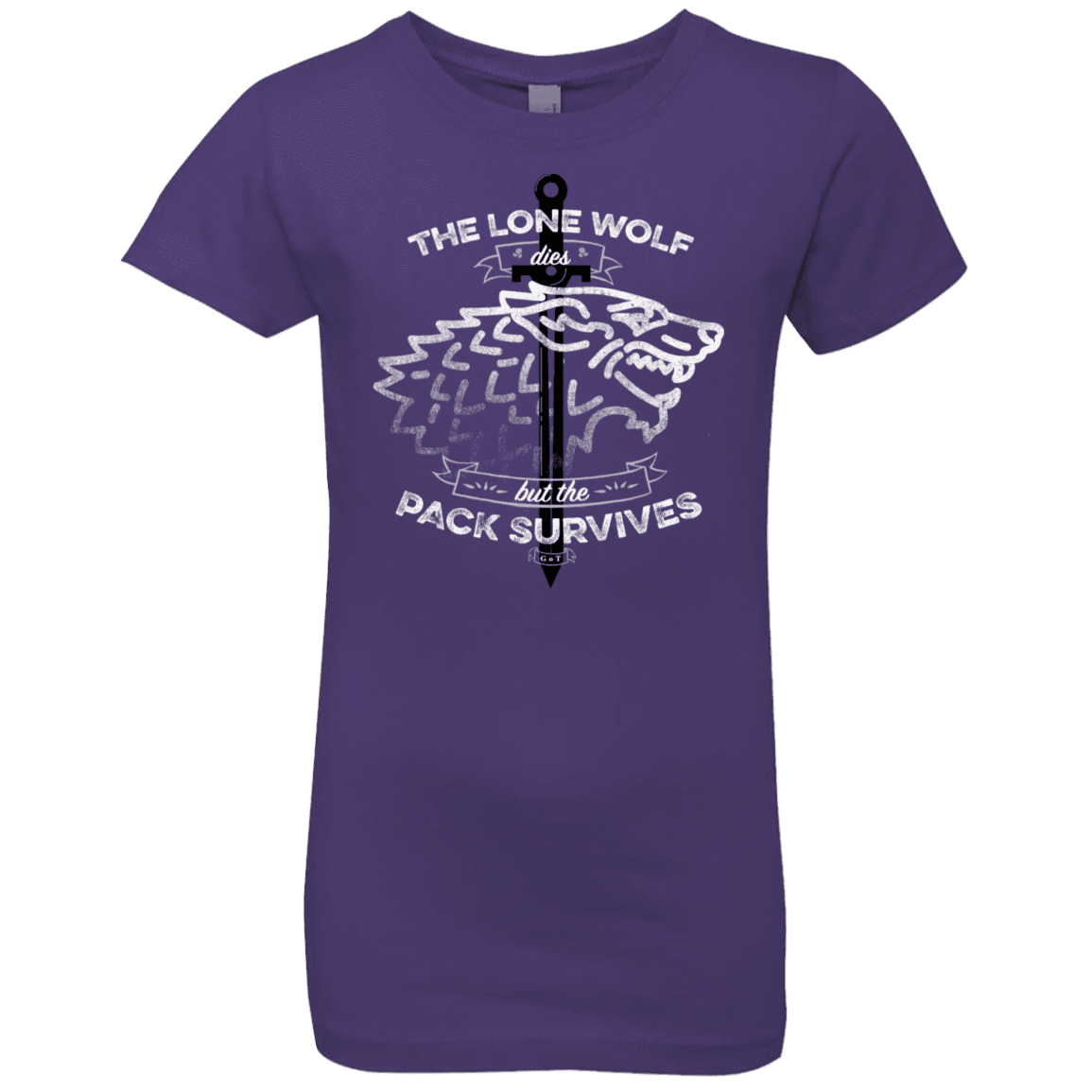 T-Shirts Purple Rush / YXS The Lone Wolf Girls Premium T-Shirt