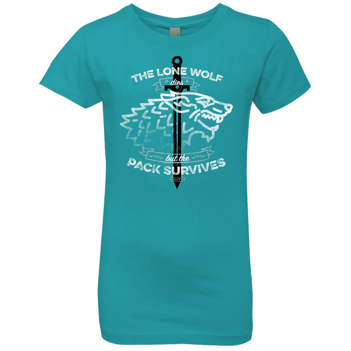 T-Shirts Tahiti Blue / YXS The Lone Wolf Girls Premium T-Shirt