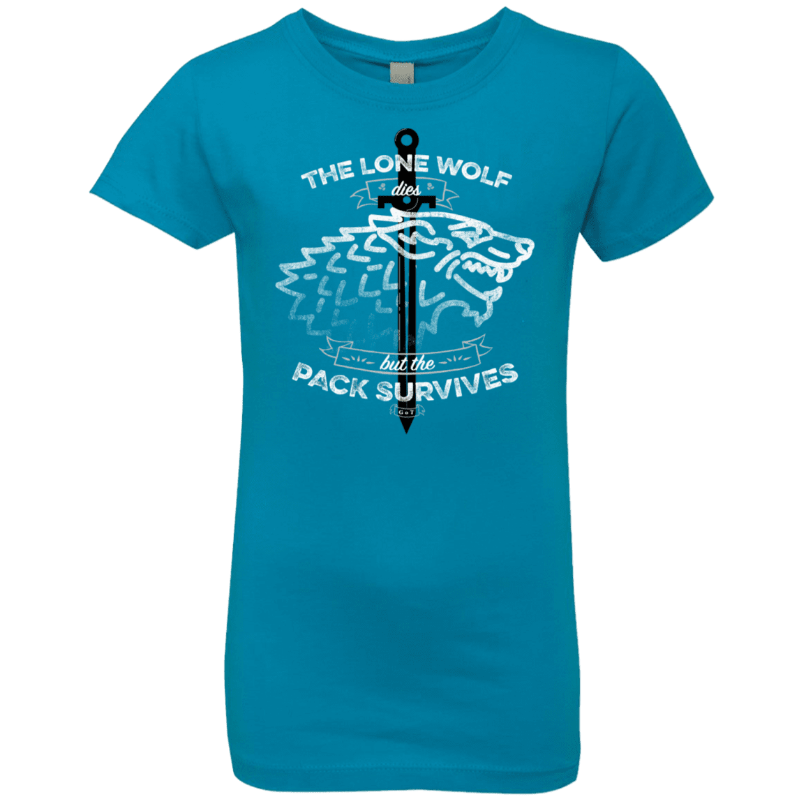 T-Shirts Turquoise / YXS The Lone Wolf Girls Premium T-Shirt