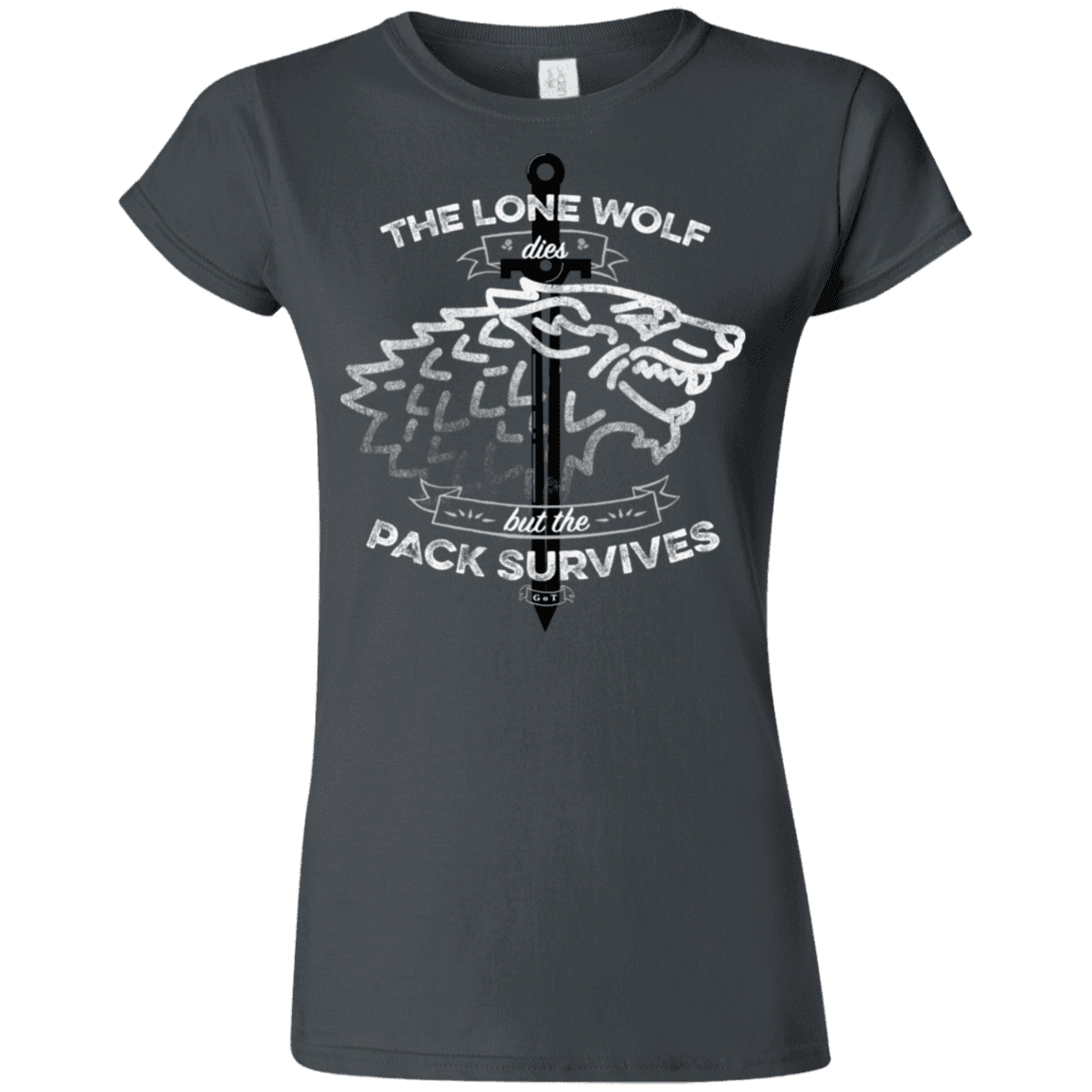 T-Shirts Charcoal / S The Lone Wolf Junior Slimmer-Fit T-Shirt