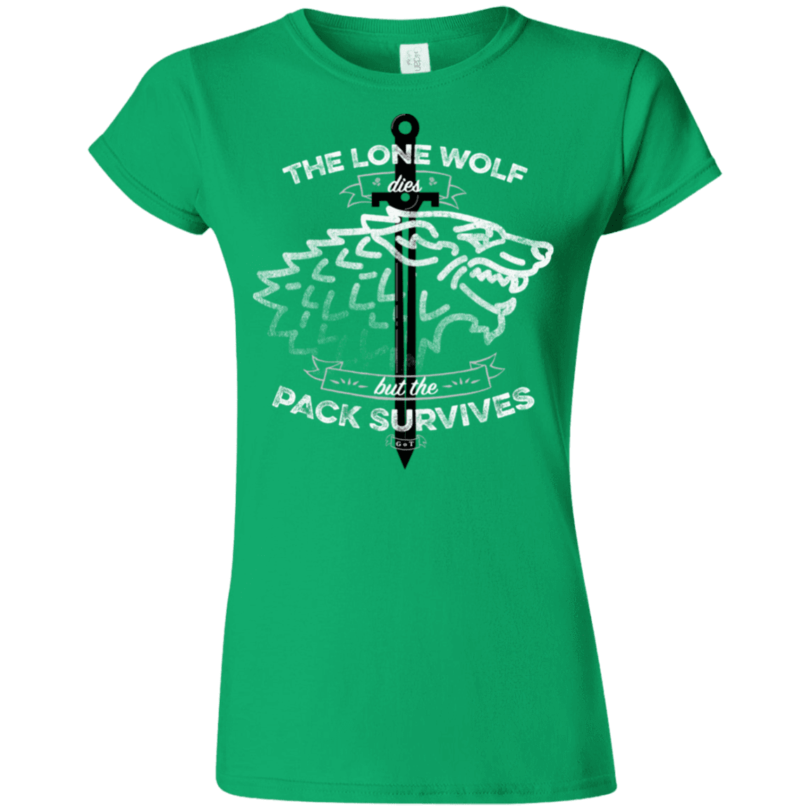 T-Shirts Irish Green / S The Lone Wolf Junior Slimmer-Fit T-Shirt
