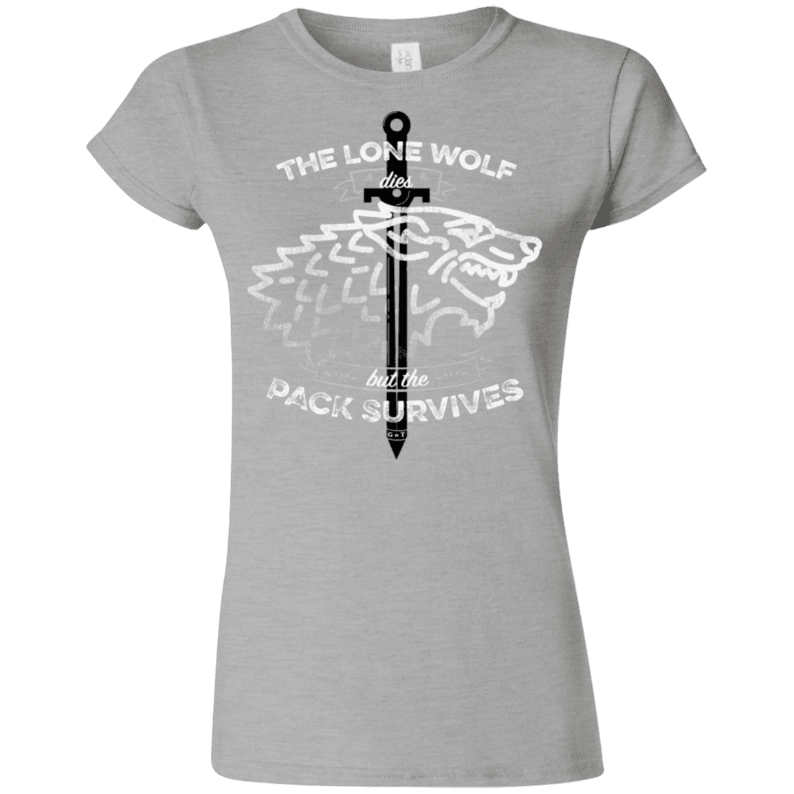 T-Shirts Sport Grey / S The Lone Wolf Junior Slimmer-Fit T-Shirt