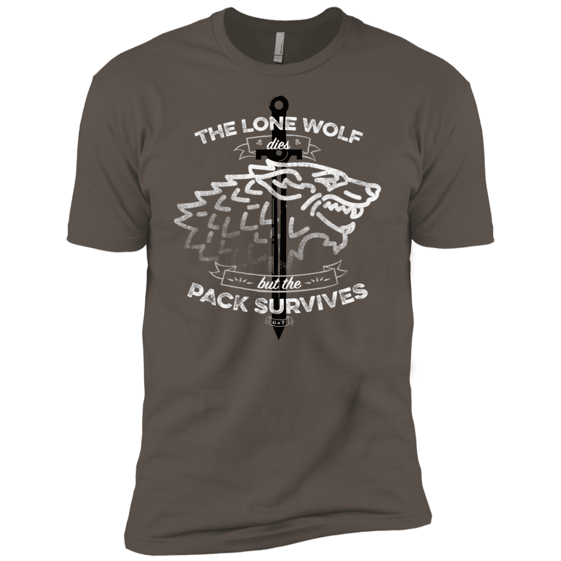 T-Shirts Warm Grey / X-Small The Lone Wolf Men's Premium T-Shirt