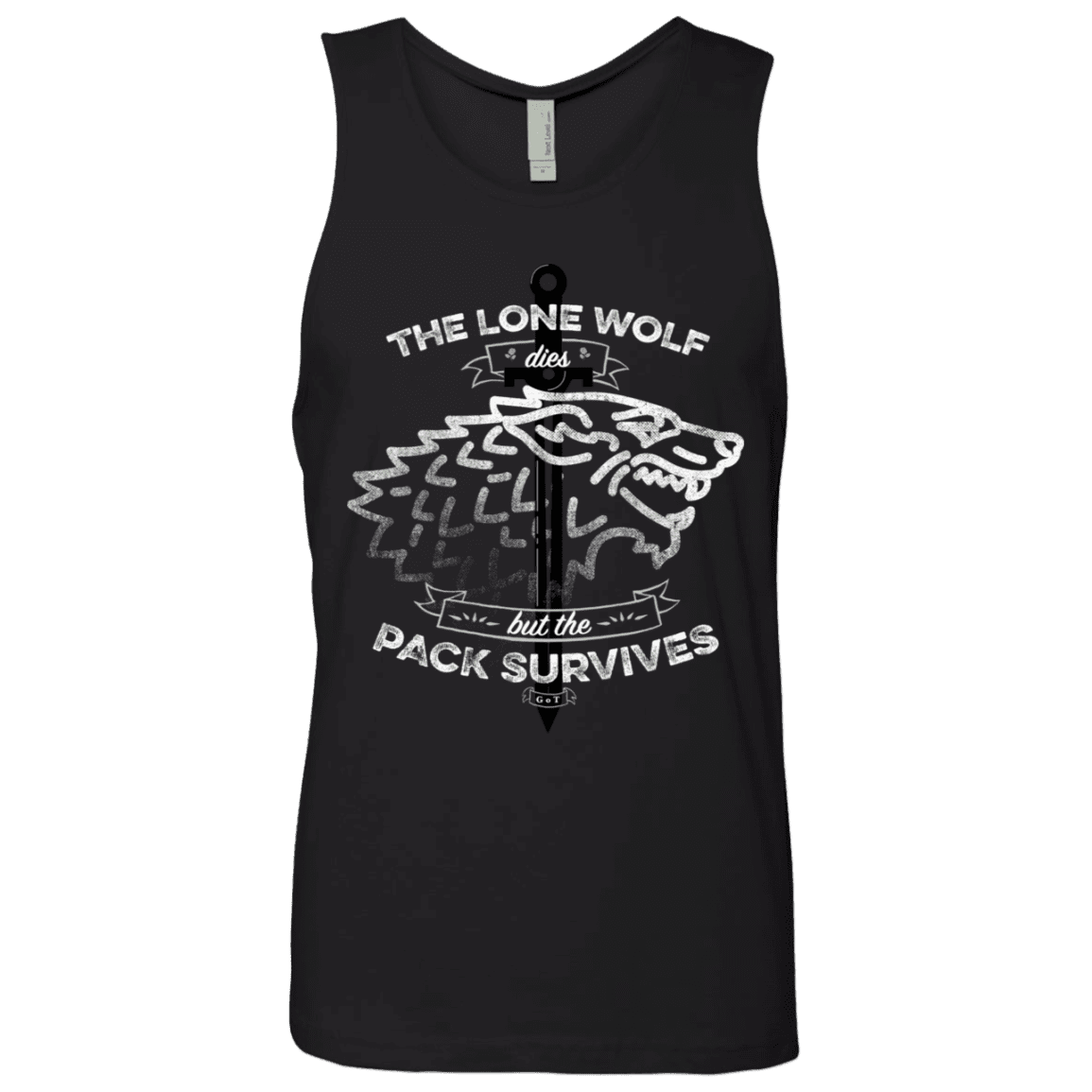 T-Shirts Black / S The Lone Wolf Men's Premium Tank Top