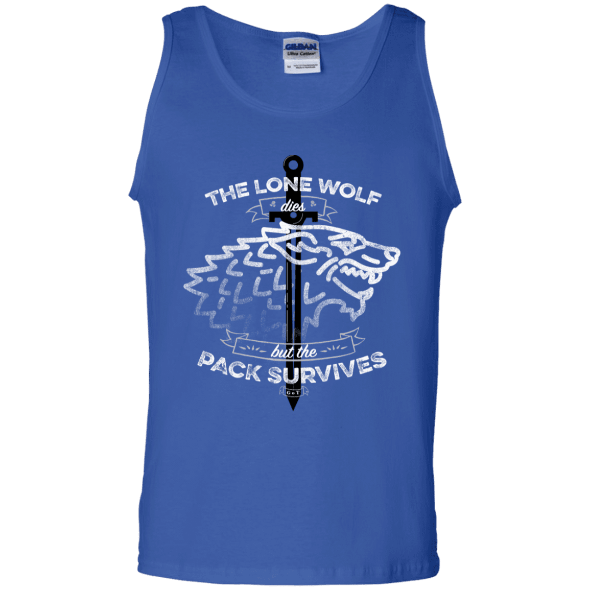 T-Shirts Royal / S The Lone Wolf Men's Tank Top