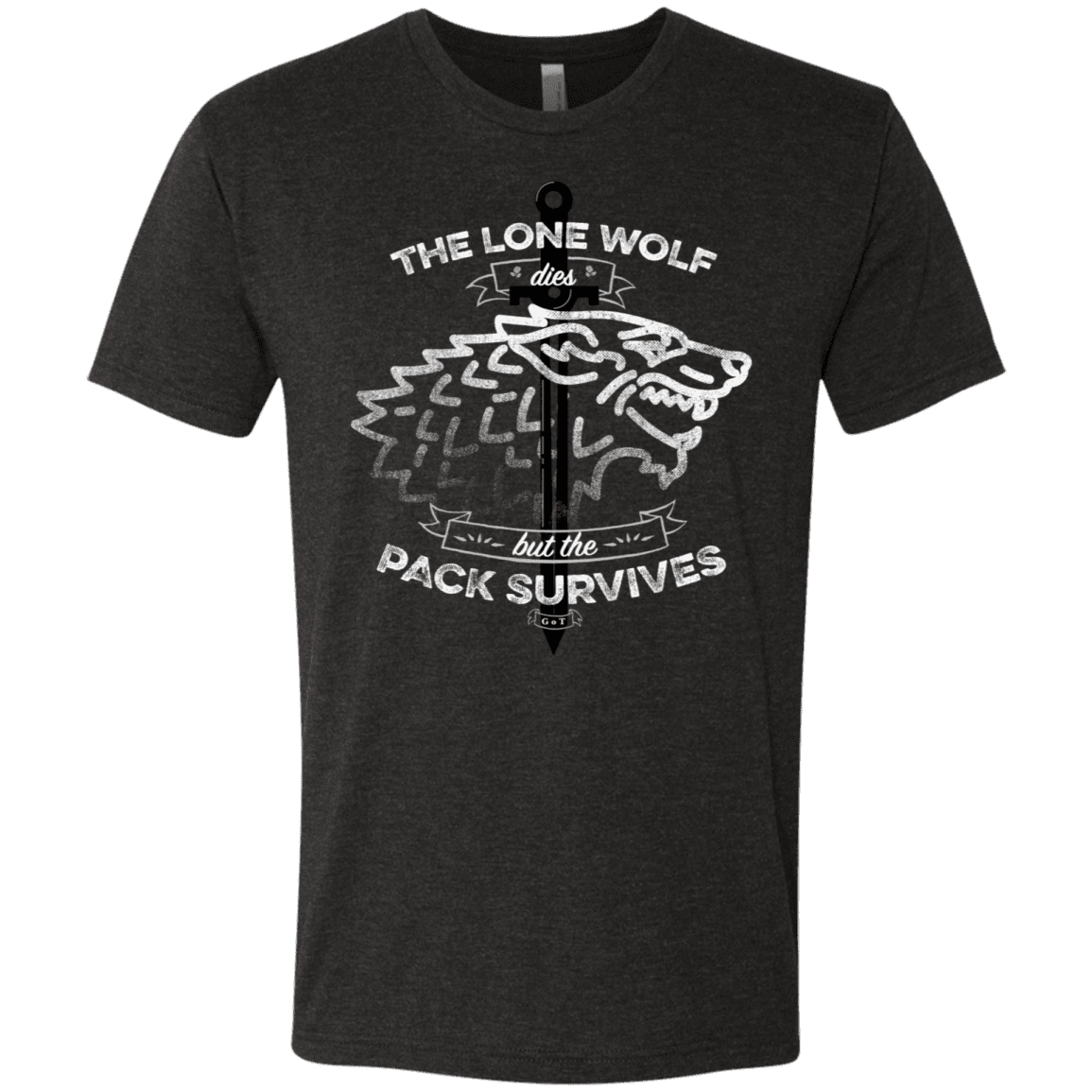T-Shirts Vintage Black / S The Lone Wolf Men's Triblend T-Shirt