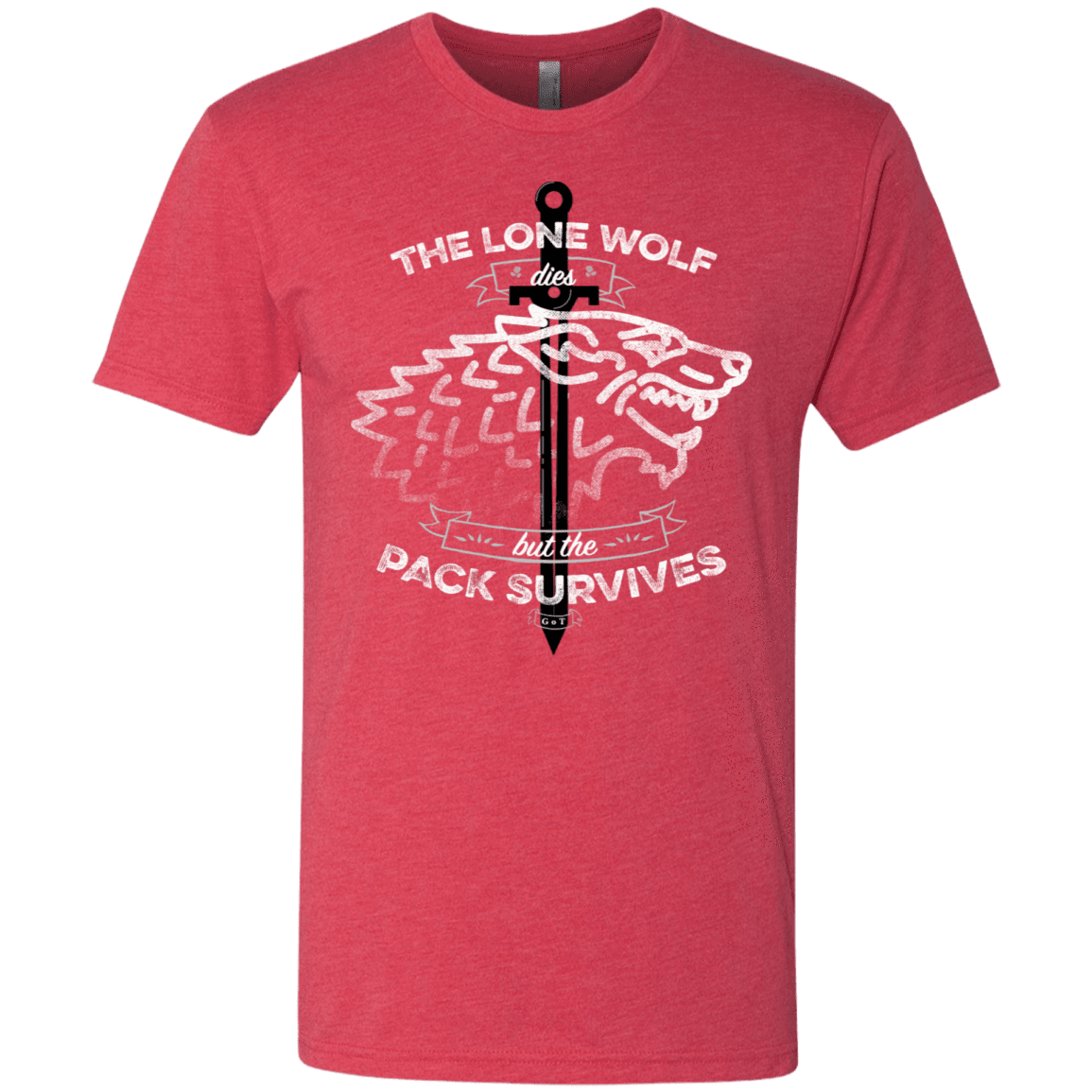 T-Shirts Vintage Red / S The Lone Wolf Men's Triblend T-Shirt