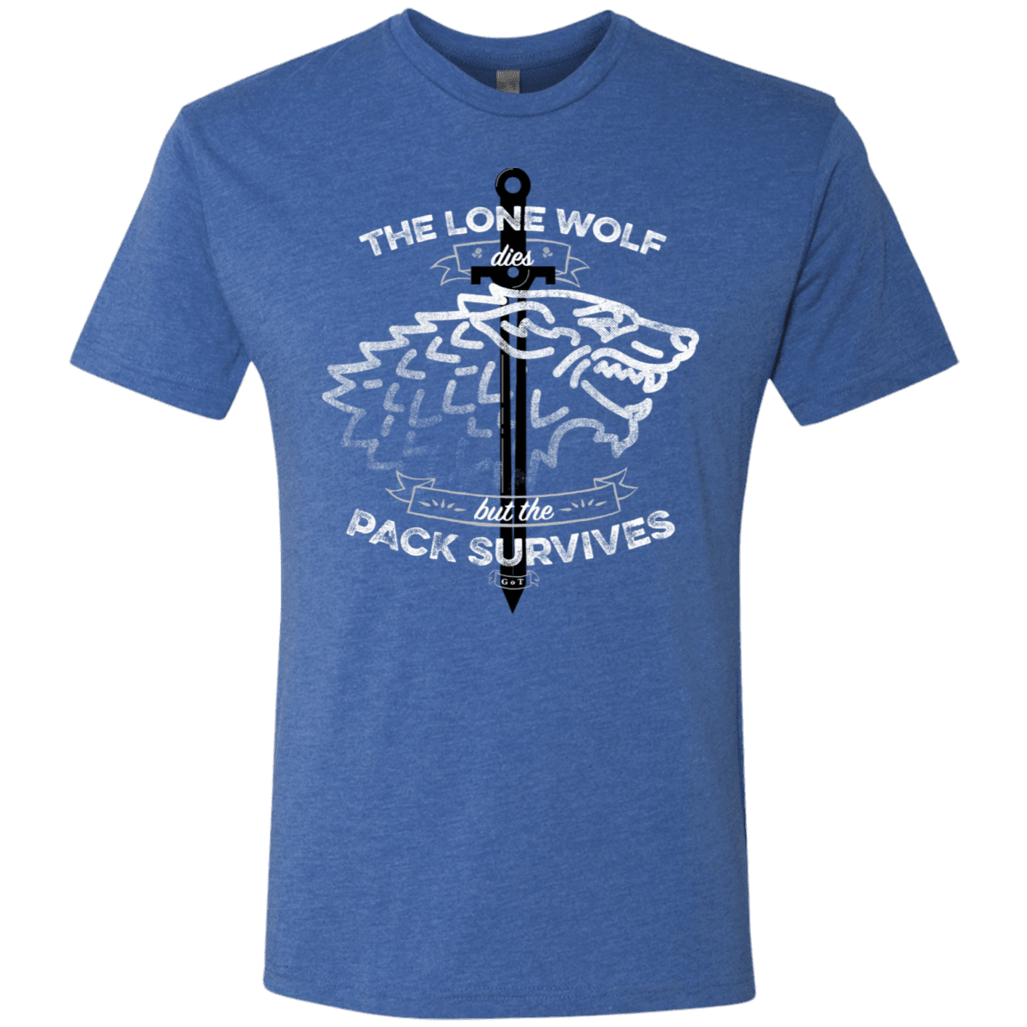 T-Shirts Vintage Royal / S The Lone Wolf Men's Triblend T-Shirt