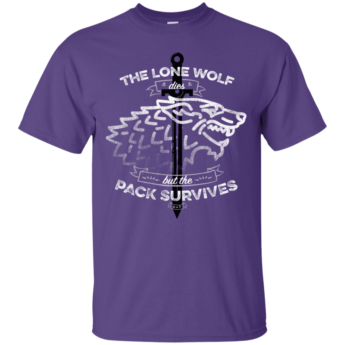 T-Shirts Purple / S The Lone Wolf T-Shirt
