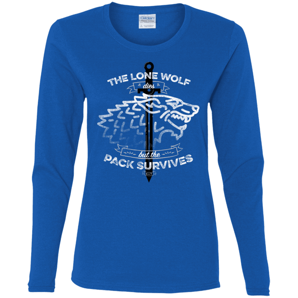 T-Shirts Royal / S The Lone Wolf Women's Long Sleeve T-Shirt