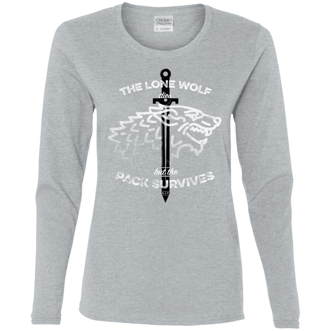 T-Shirts Sport Grey / S The Lone Wolf Women's Long Sleeve T-Shirt