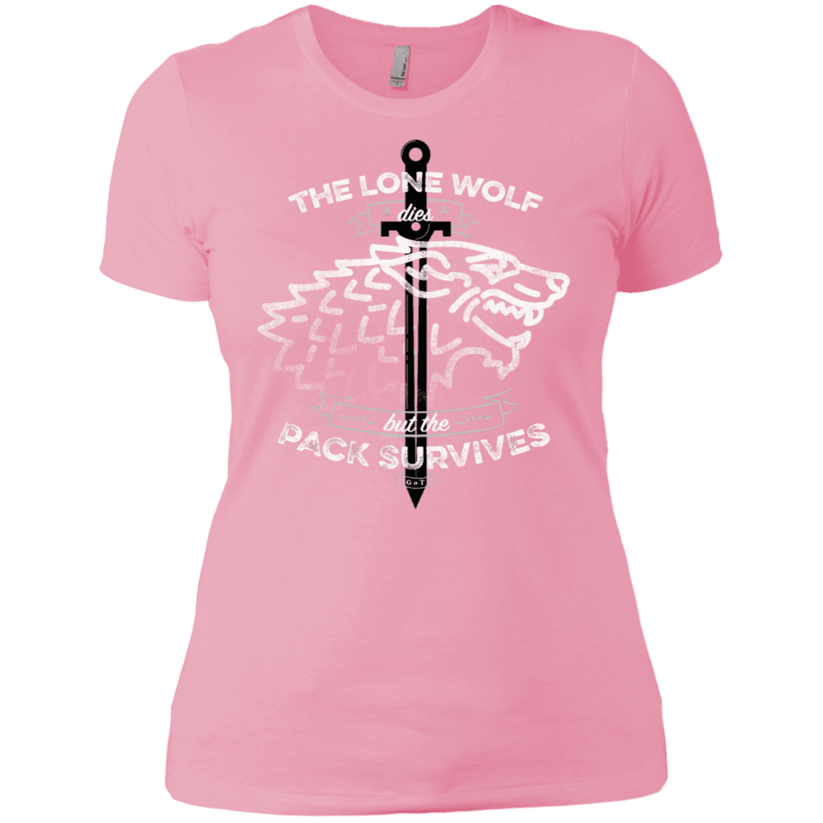 T-Shirts Light Pink / X-Small The Lone Wolf Women's Premium T-Shirt