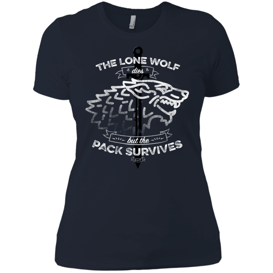 T-Shirts Midnight Navy / X-Small The Lone Wolf Women's Premium T-Shirt