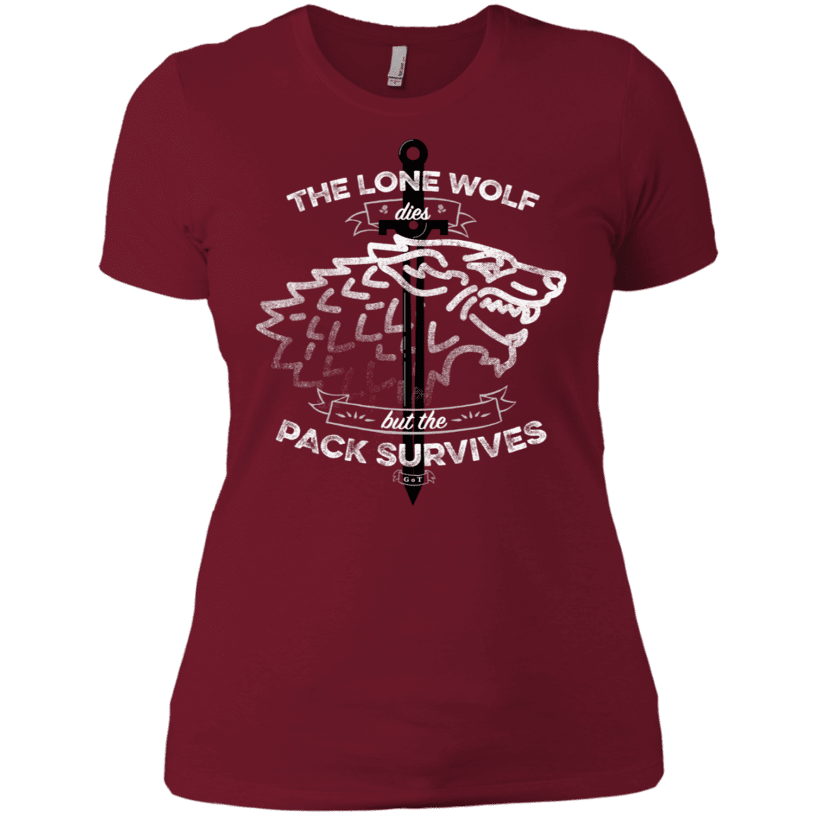 T-Shirts Scarlet / X-Small The Lone Wolf Women's Premium T-Shirt
