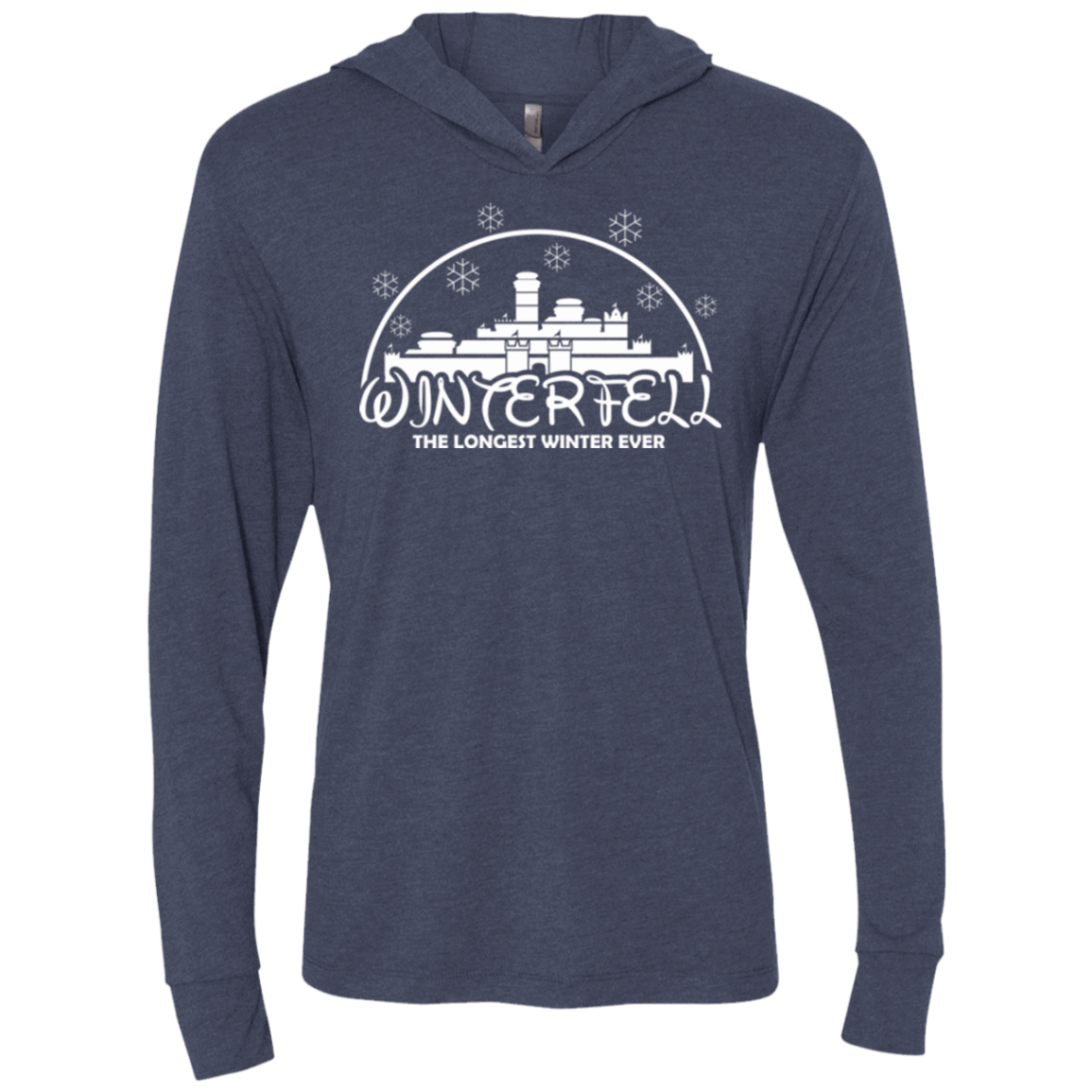 T-Shirts Vintage Navy / X-Small The longest winter Triblend Long Sleeve Hoodie Tee