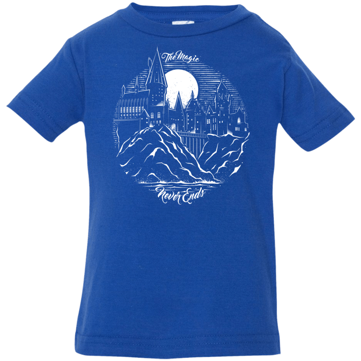 T-Shirts Royal / 6 Months The Magic Never Ends Infant Premium T-Shirt