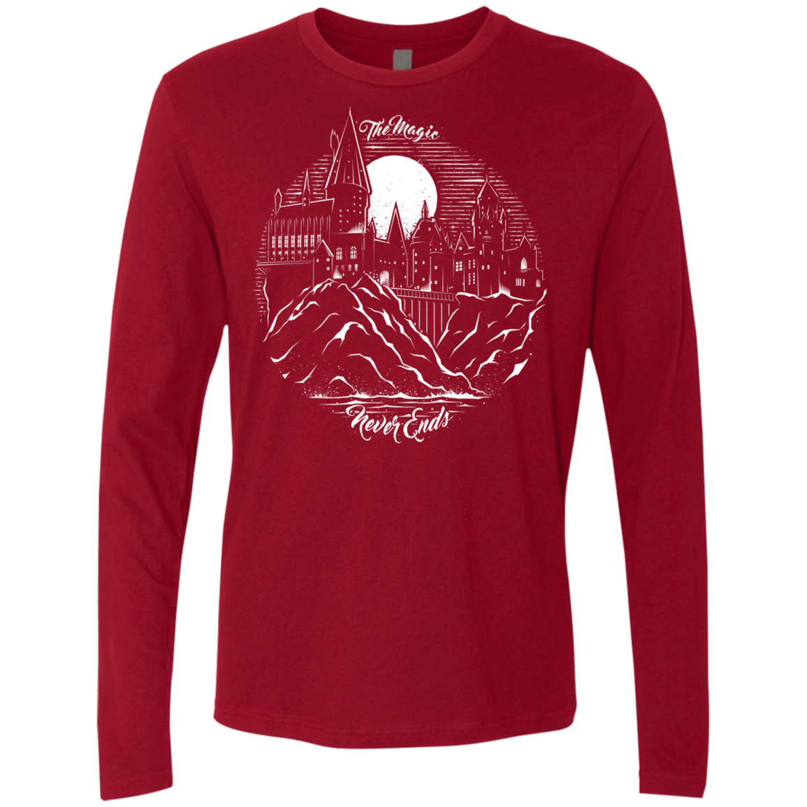 T-Shirts Cardinal / Small The Magic Never Ends Men's Premium Long Sleeve