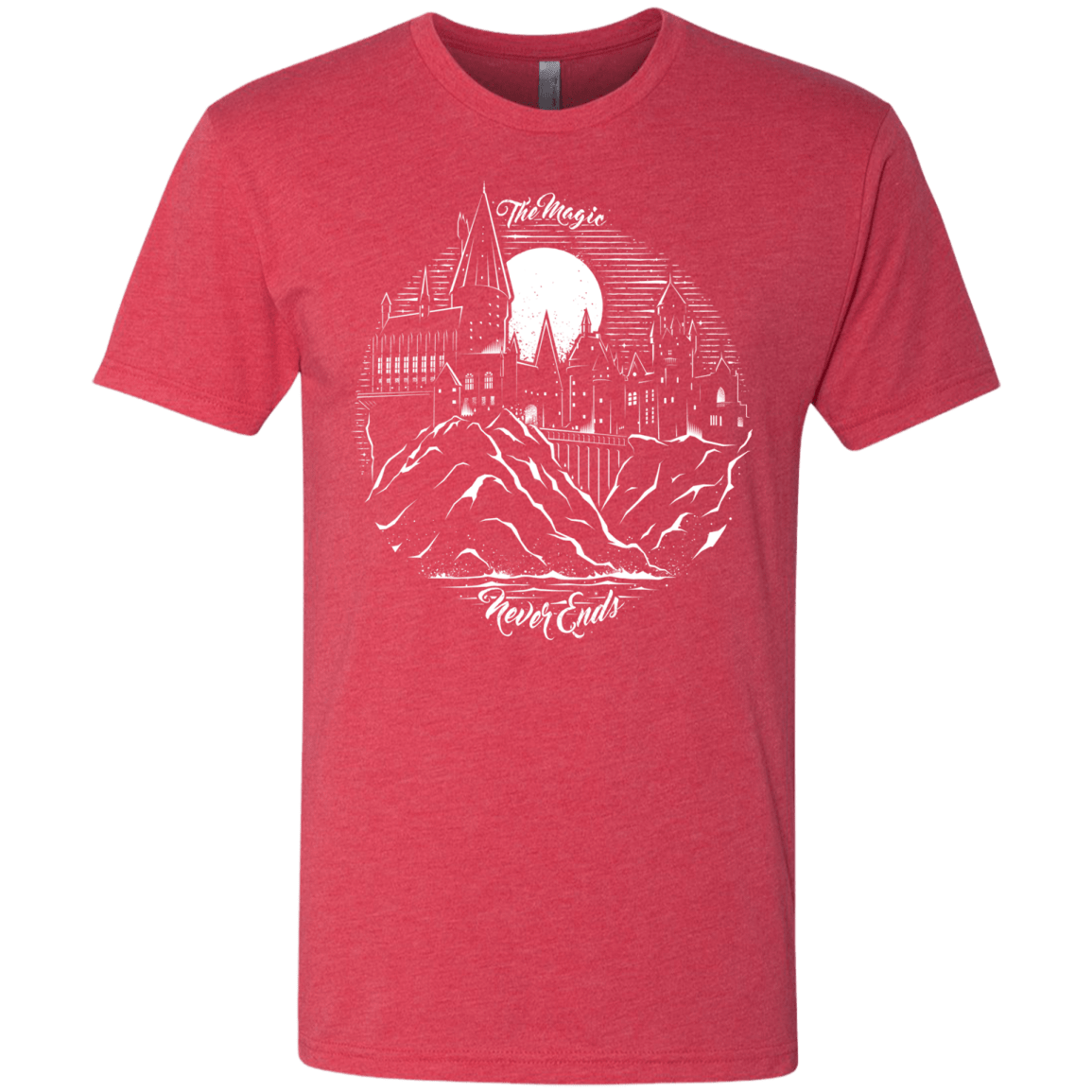 T-Shirts Vintage Red / Small The Magic Never Ends Men's Triblend T-Shirt