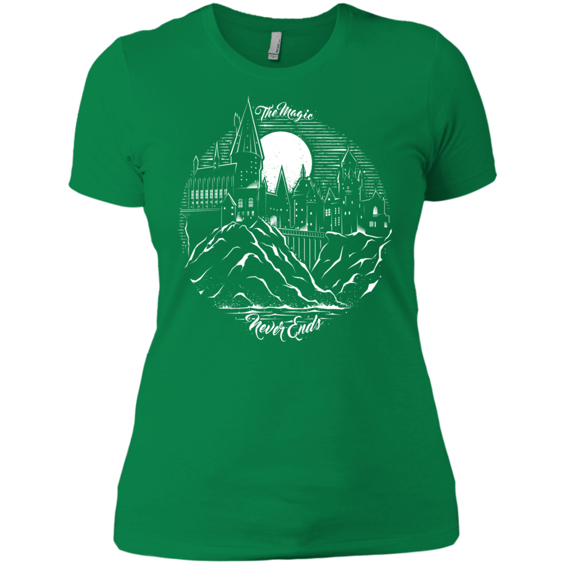 T-Shirts Kelly Green / X-Small The Magic Never Ends Women's Premium T-Shirt